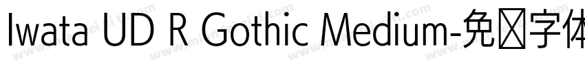 Iwata UD R Gothic Medium字体转换